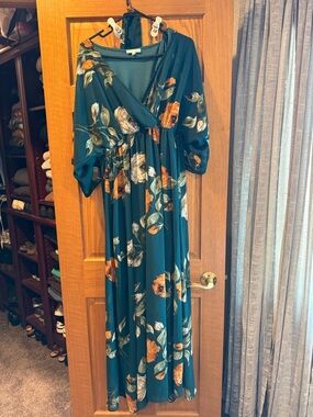 Teal Floral Baltic Born XL dress